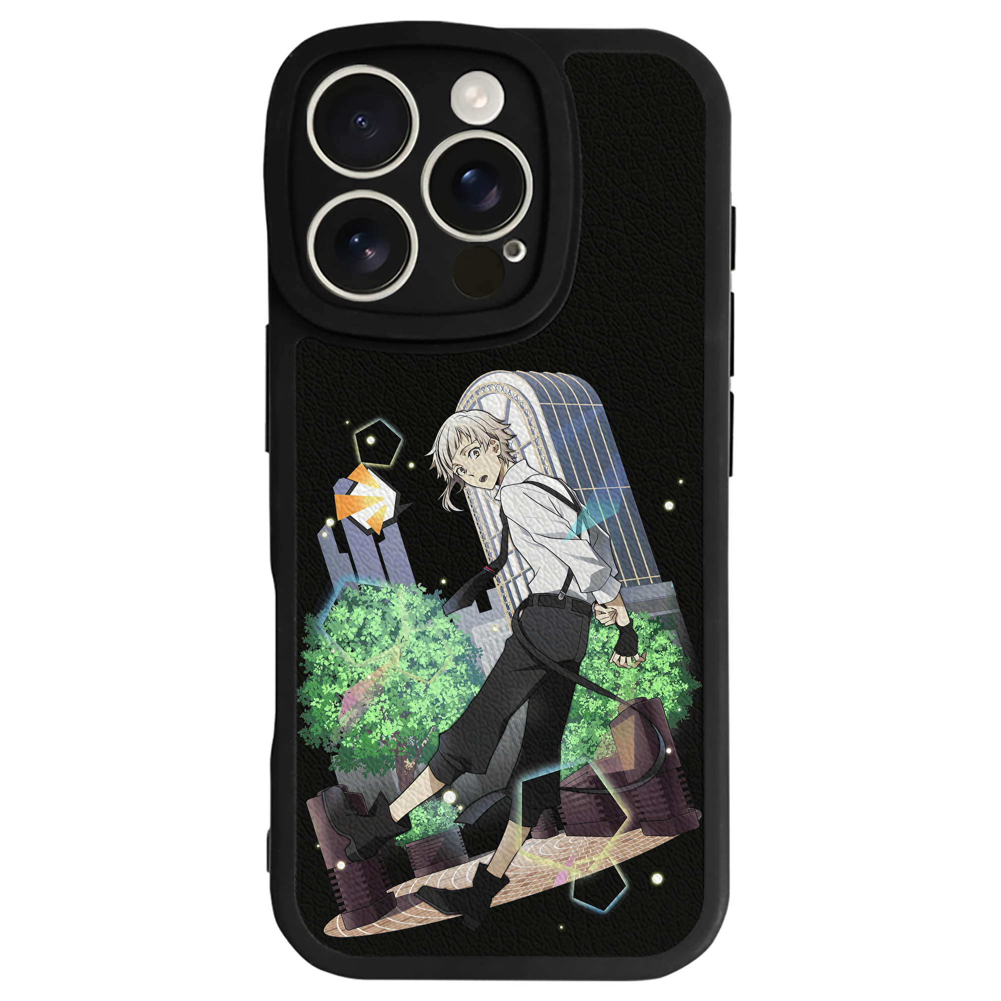 （画像用） 文豪ストレイドッグス Bungo Stray Dogs 【iPhone 16シリーズ対応】シリコンスマホケース（レザー調） 材質：シリコン